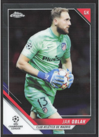 Jan Oblak, Kartička, 2021-22 Topps Chrome UEFA Champions League, BASE