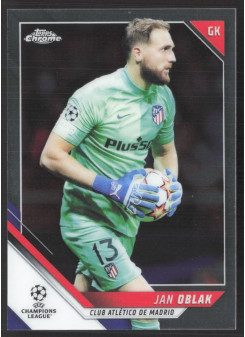 Jan Oblak, Kartička, 2021-22 Topps Chrome UEFA Champions League, BASE