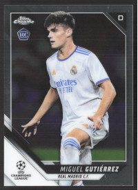 Miguel Gutierrez, Kartička, 2021-22 Topps Chrome UEFA Champions League, BASE