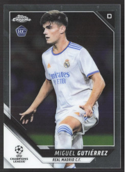Miguel Gutierrez, Kartička, 2021-22 Topps Chrome UEFA Champions League, BASE