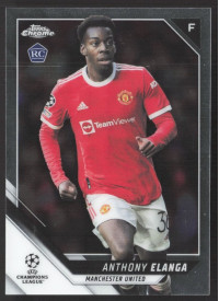 Anthony Elanga, Kartička, 2021-22 Topps Chrome UEFA Champions League, BASE
