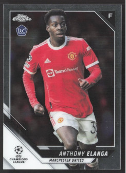 Anthony Elanga, Kartička, 2021-22 Topps Chrome UEFA Champions League, BASE