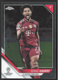 Serge Gnabry, Kartička, 2021-22 Topps Chrome UEFA Champions League, BASE