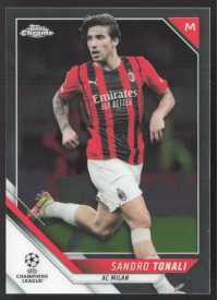 Sandro Tonali, Kartička, 2021-22 Topps Chrome UEFA Champions League, BASE