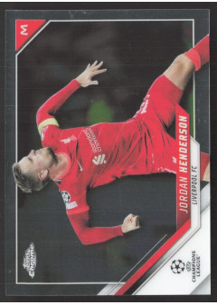 Jordan Henderson, Kartička, 2021-22 Topps Chrome UEFA Champions League, BASE