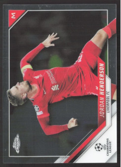 Jordan Henderson, Kartička, 2021-22 Topps Chrome UEFA Champions League, BASE