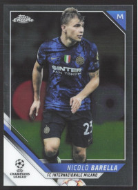 Nicolo Barella, Kartička, 2021-22 Topps Chrome UEFA Champions League, BASE