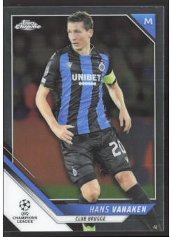Hans Vanaken, Kartička, 2021-22 Topps Chrome UEFA Champions League, BASE
