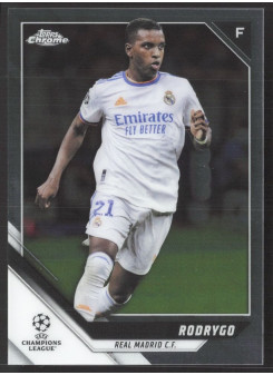 Rodrygo, Kartička, 2021-22 Topps Chrome UEFA Champions League, BASE