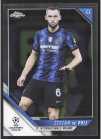 Stefan de Vrij, Kartička, 2021-22 Topps Chrome UEFA Champions League, BASE