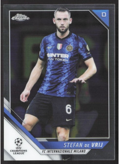 Stefan de Vrij, Kartička, 2021-22 Topps Chrome UEFA Champions League, BASE