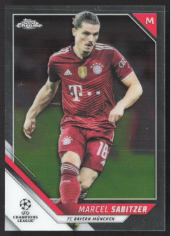 Marcel Sabitzer, Kartička, 2021-22 Topps Chrome UEFA Champions League, BASE