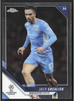 Jack Grealish, Kartička, 2021-22 Topps Chrome UEFA Champions League, BASE