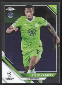 Aster Vranckx, Kartička, 2021-22 Topps Chrome UEFA Champions League, BASE
