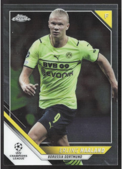 Erling Haaland, Kartička, 2021-22 Topps Chrome UEFA Champions League, BASE