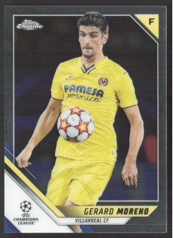 Gerard Moreno, Kartička, 2021-22 Topps Chrome UEFA Champions League, BASE