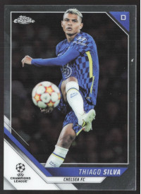 Thiago Silva, Kartička, 2021-22 Topps Chrome UEFA Champions League, BASE