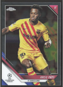 Ansu Fati, Kartička, 2021-22 Topps Chrome UEFA Champions League, BASE