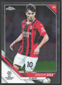 Brahim Diaz, Kartička, 2021-22 Topps Chrome UEFA Champions League, BASE