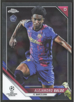Alejandro Balde, Kartička, 2021-22 Topps Chrome UEFA Champions League, BASE