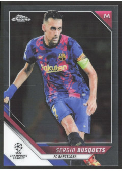 Sergio Busquets, Card, 2021-22 Topps Chrome UEFA Champions League, BASE