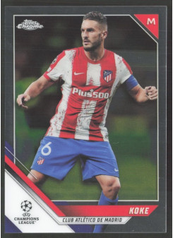 Koke, Kartička, 2021-22 Topps Chrome UEFA Champions League, BASE