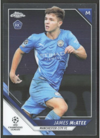 James McAtee, Kartička, 2021-22 Topps Chrome UEFA Champions League, BASE
