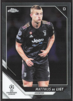 Matthijs de Ligt, Kartička, 2021-22 Topps Chrome UEFA Champions League, BASE