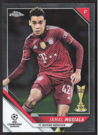 Jamal Musiala, Kartička, 2021-22 Topps Chrome UEFA Champions League, BASE