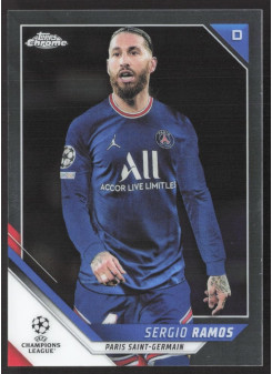 Sergio Ramos, Kartička, 2021-22 Topps Chrome UEFA Champions League, BASE