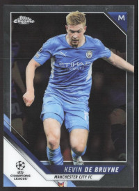 Kevin De Bruyne, Kartička, 2021-22 Topps Chrome UEFA Champions League, BASE