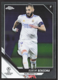Karim Benzema, Kartička, 2021-22 Topps Chrome UEFA Champions League, BASE