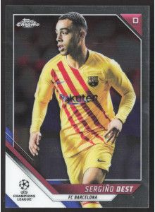 Sergino Dest, Card, 2021-22 Topps Chrome UEFA Champions League, BASE