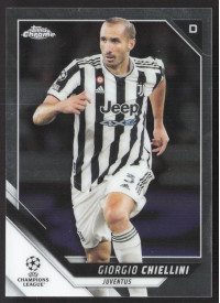 Giorgio Chiellini, Kartička, 2021-22 Topps Chrome UEFA Champions League, BASE