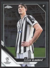 Dusan Vlahovic, Kartička, 2021-22 Topps Chrome UEFA Champions League, BASE
