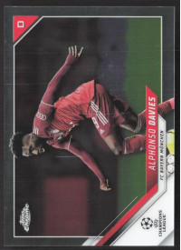 Alphonso Davies, Kartička, 2021-22 Topps Chrome UEFA Champions League, BASE