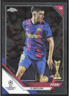 Pedri, Kartička, 2021-22 Topps Chrome UEFA Champions League, BASE