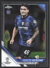 Martin Satriano, Kartička, 2021-22 Topps Chrome UEFA Champions League, BASE