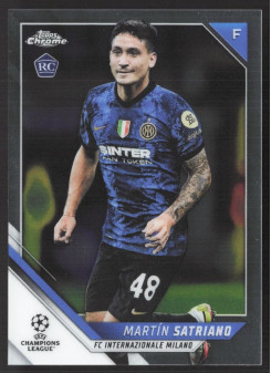 Martin Satriano, Kartička, 2021-22 Topps Chrome UEFA Champions League, BASE