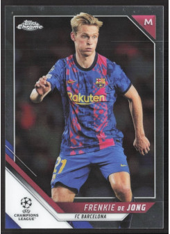 Frenkie de Jong, Kartička, 2021-22 Topps Chrome UEFA Champions League, BASE