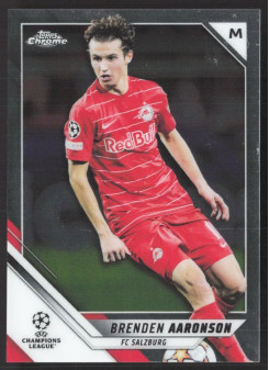 Brenden Aaronson, Kartička, 2021-22 Topps Chrome UEFA Champions League, BASE