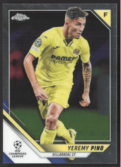 Yeremy Pino, Kartička, 2021-22 Topps Chrome UEFA Champions League, BASE