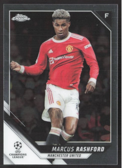 Marcus Rashford, Kartička, 2021-22 Topps Chrome UEFA Champions League, BASE