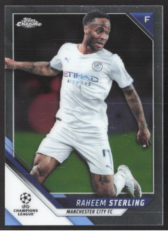 Raheem Sterling, Kartička, 2021-22 Topps Chrome UEFA Champions League, BASE