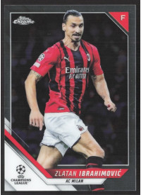 Zlatan Ibrahimovic, Kartička, 2021-22 Topps Chrome UEFA Champions League, BASE