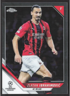 Zlatan Ibrahimovic, Kartička, 2021-22 Topps Chrome UEFA Champions League, BASE