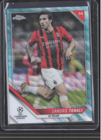 Sandro Tonali, Kartička, 2021-22 Topps Chrome UEFA Champions League, LIMIT