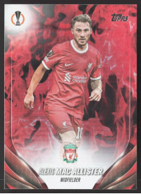 Alexis Mac Allister, Kartička, Topps UEFA Club Competitions 2023-24, Inferno  Foil