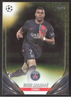 Kylian Mbappé, Kartička, Topps UEFA Club Competitions 2023-24, Gold Starball Foil