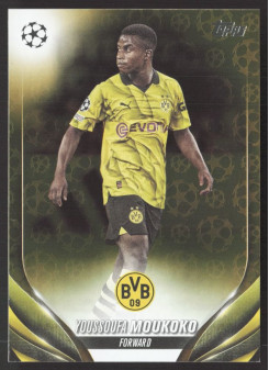Youssoufa Moukoko, Kartička, Topps UEFA Club Competitions 2023-24, Gold Starball Foil